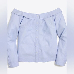 J. Crew • Off-the-shoulder button-down shirt